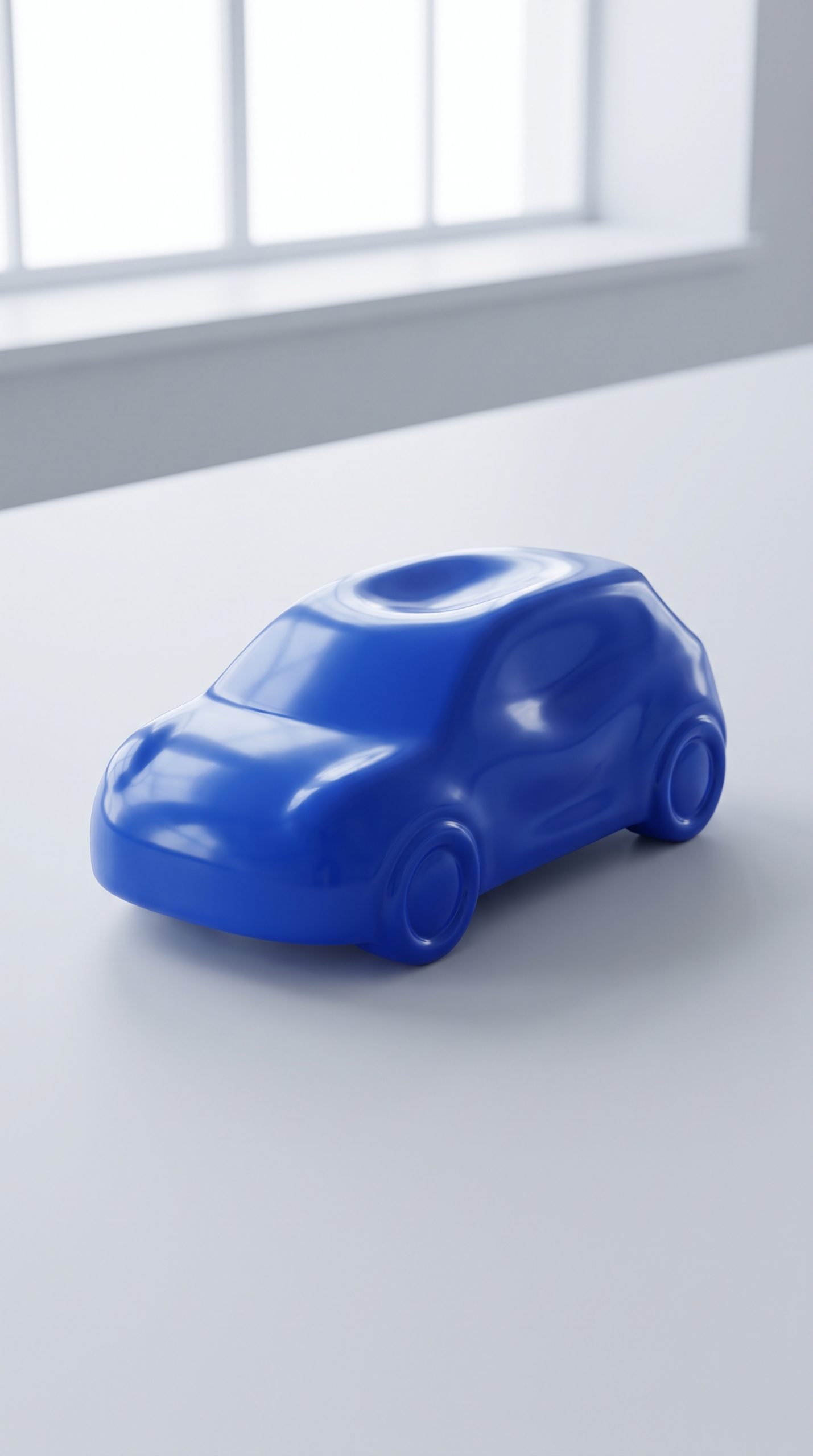 AI Squish P Video Edit Prompt poster frame showing a soft memory foam car