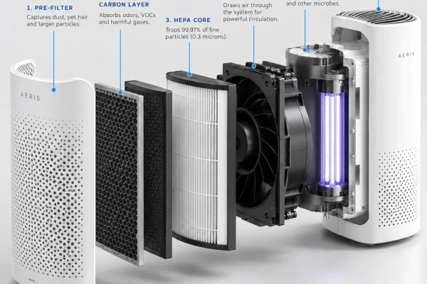 Air Purifier Cutaway GPT Image 2.5 Prompt