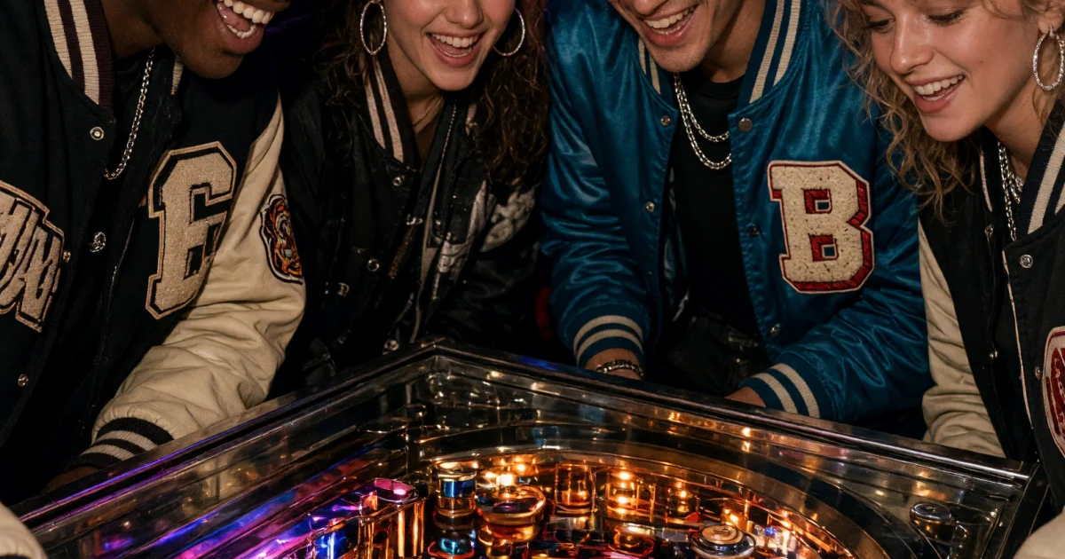 Neon Arcade Friends Grok Imagine Image V2 Prompt