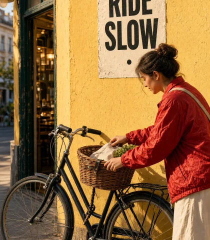 Sunlit Bicycle Poster Grok Imagine Image V2 Prompt
