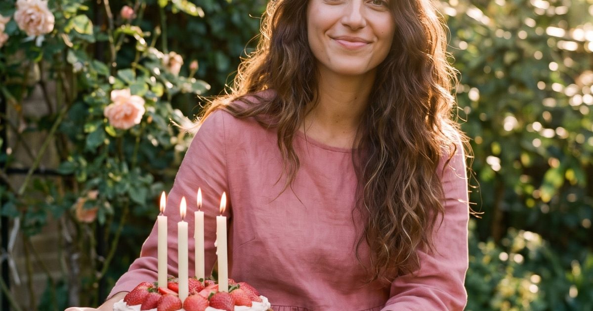 Garden Birthday Portrait Gemini AI Photo Prompt