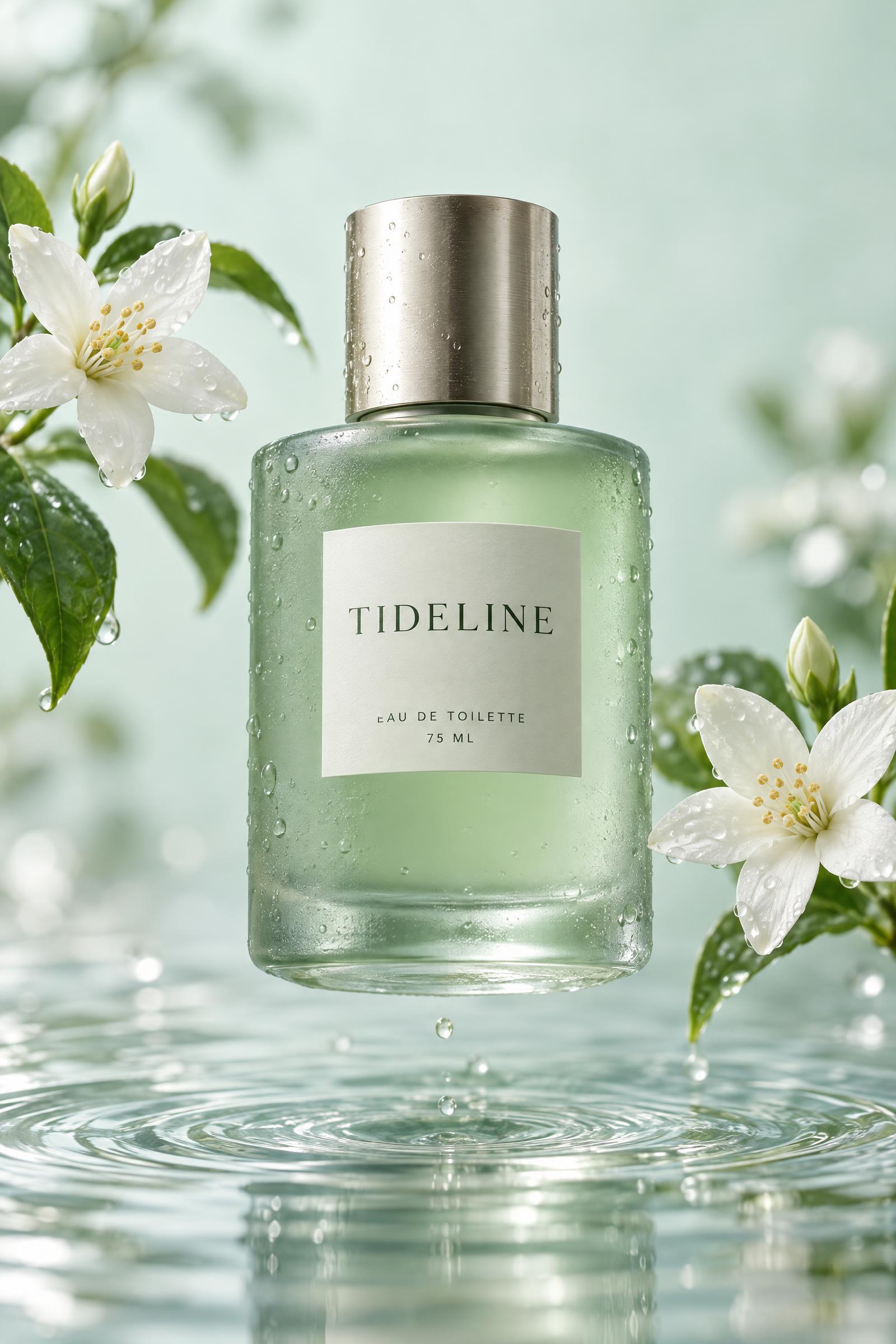 Tideline green perfume variation generated with GPT Image 2.5