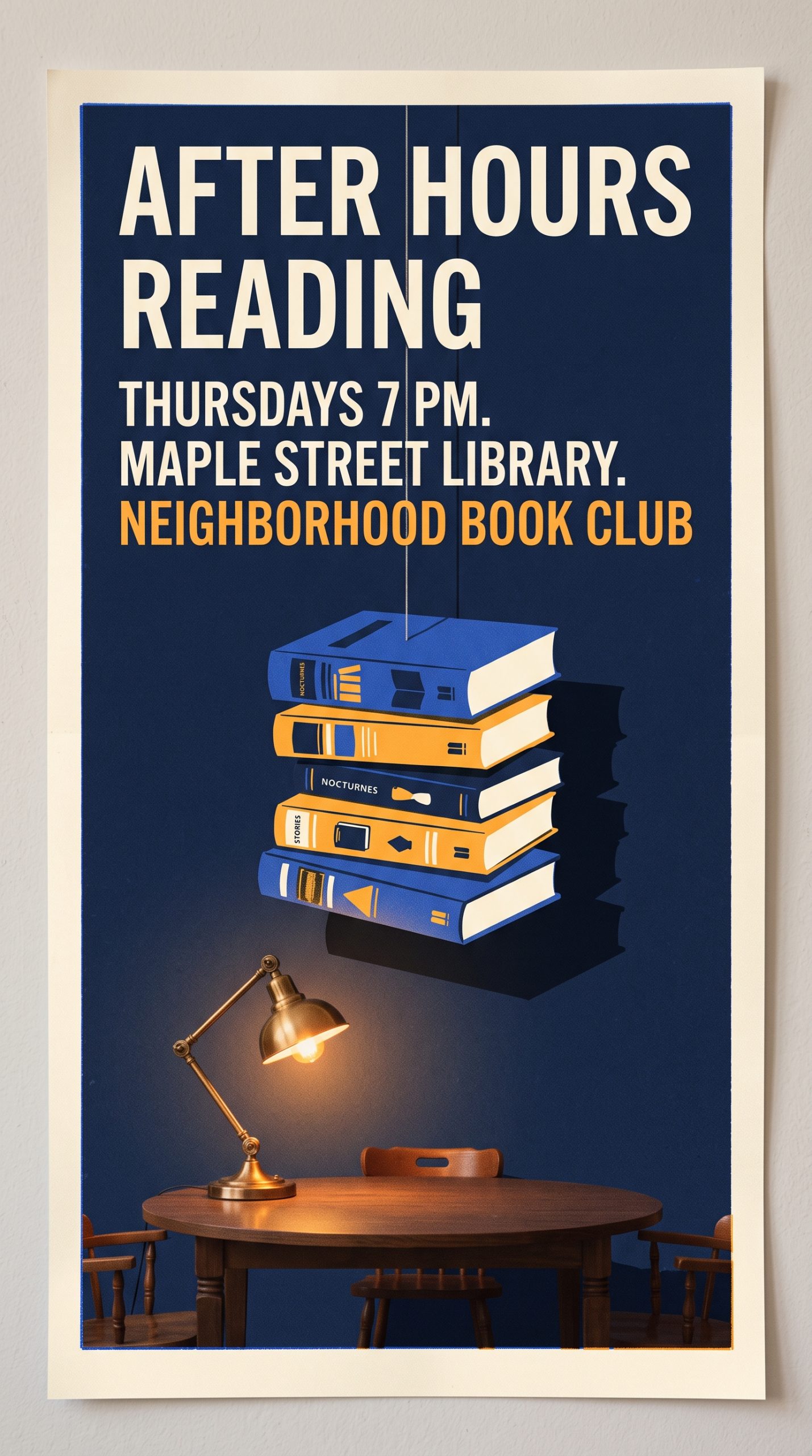 book club infographic nano banana 2 prompt with readable event typography