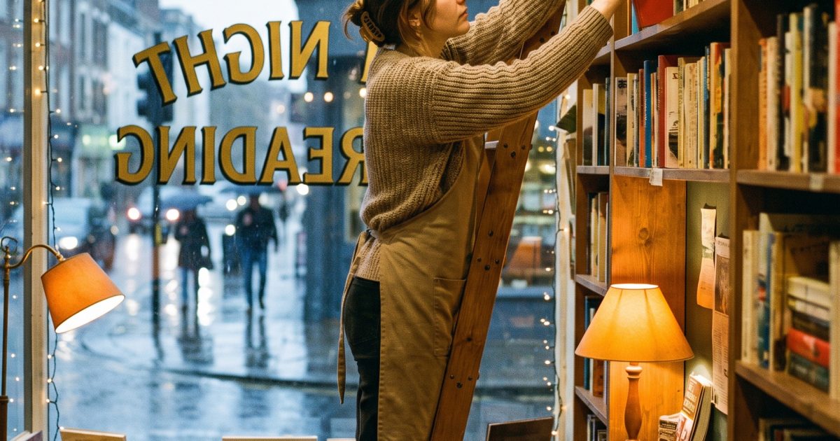 Rainy Bookshop Nano Banana Pro Prompt