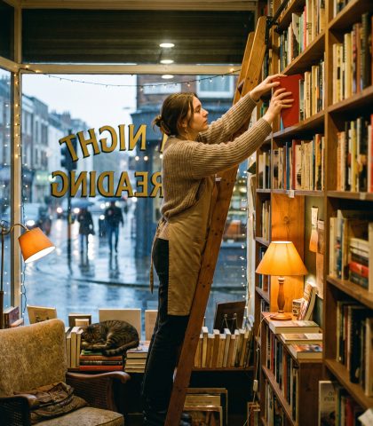 Rainy Bookshop Nano Banana Pro Prompt