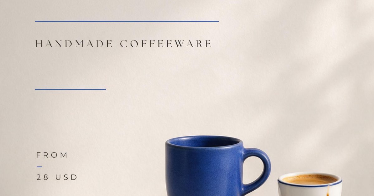 Ceramic Coffee Poster Seedream 5.0 Pro Prompt