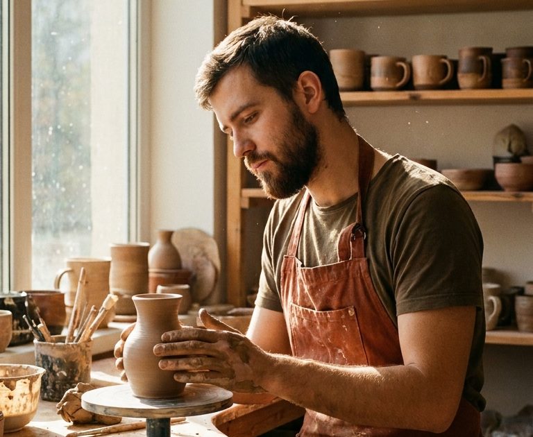 Sunlit Pottery Studio Happy Horse 1.1 Prompt