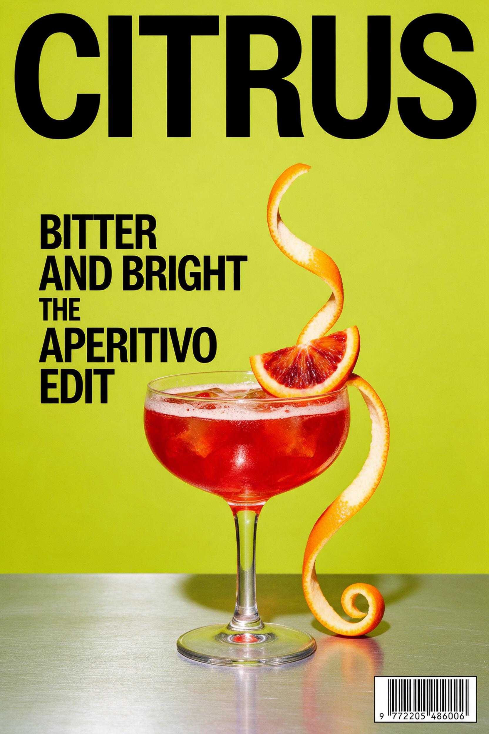 Blood orange aperitivo magazine cover