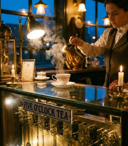Clockwork Tea Room Gemini Omni Flash Prompt