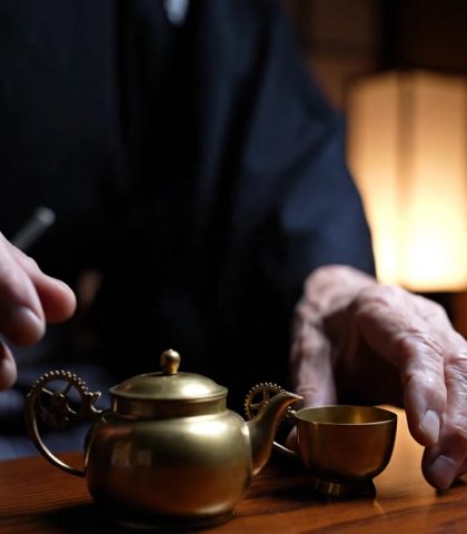 Clockwork Tea Service Veo 3.1 Prompt