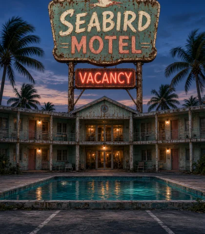 Coastal Motel Grok Imagine Image V2 Prompt