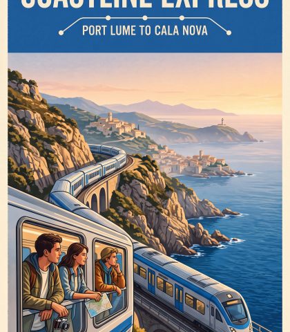 Cobalt Coast Poster Nano Banana 2 Prompt