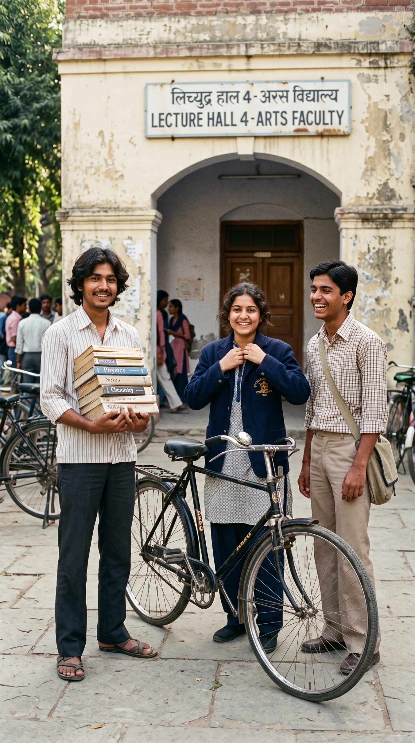 1980s indian college photo nano banana 2 prompt sample
