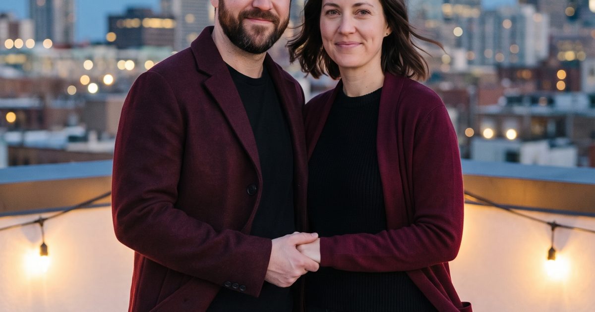 Rooftop Couple Gemini AI Photo Prompt