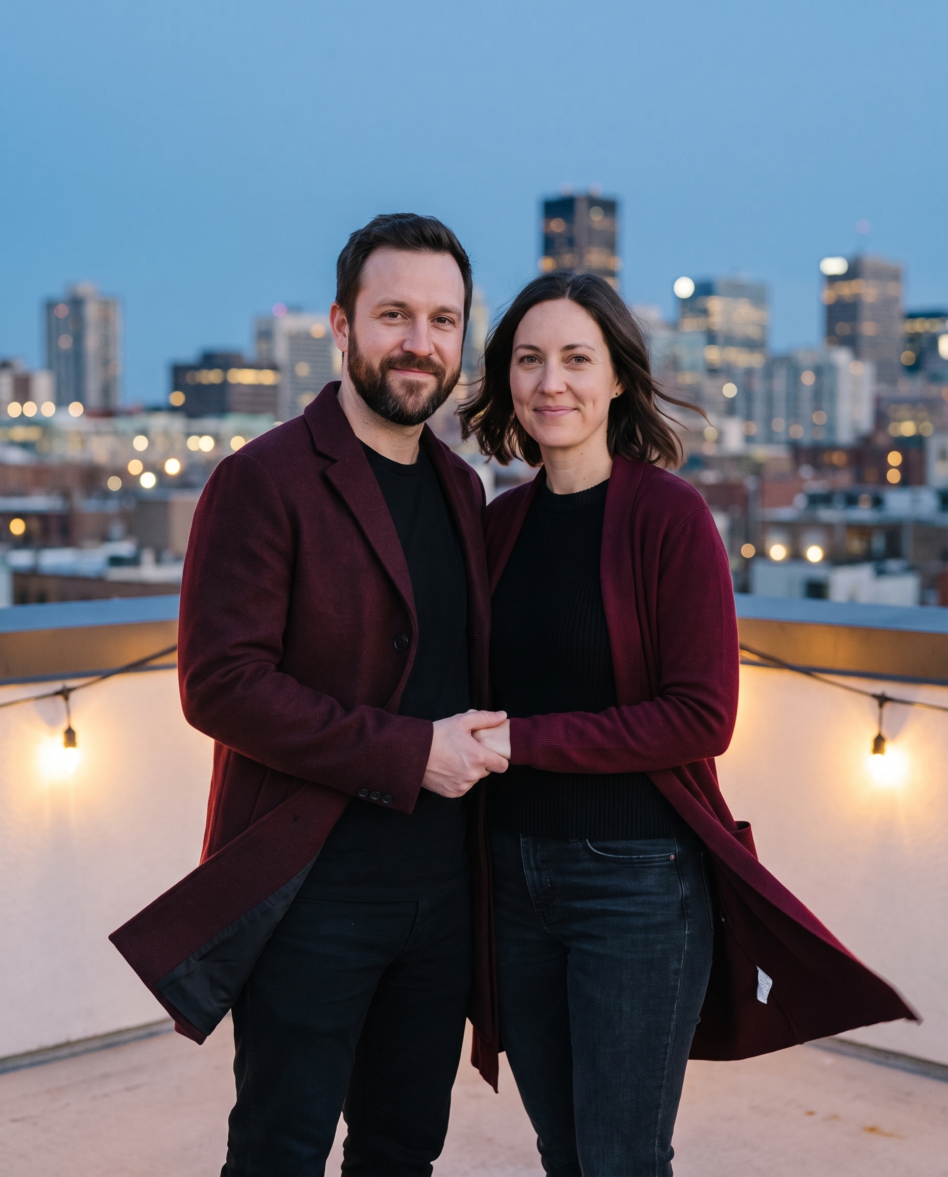 Rooftop couple Gemini AI photo edit