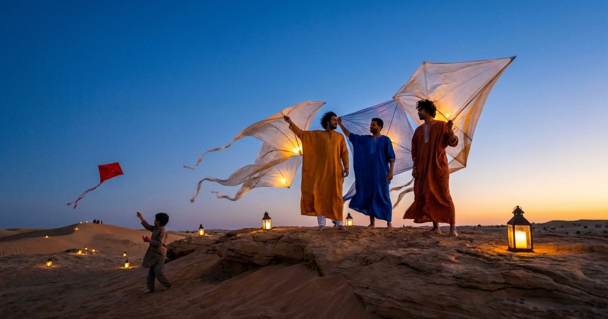 Desert Kite Festival Grok Imagine Video 1.5 Prompt