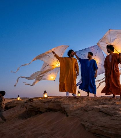 Desert Kite Festival Grok Imagine Video 1.5 Prompt