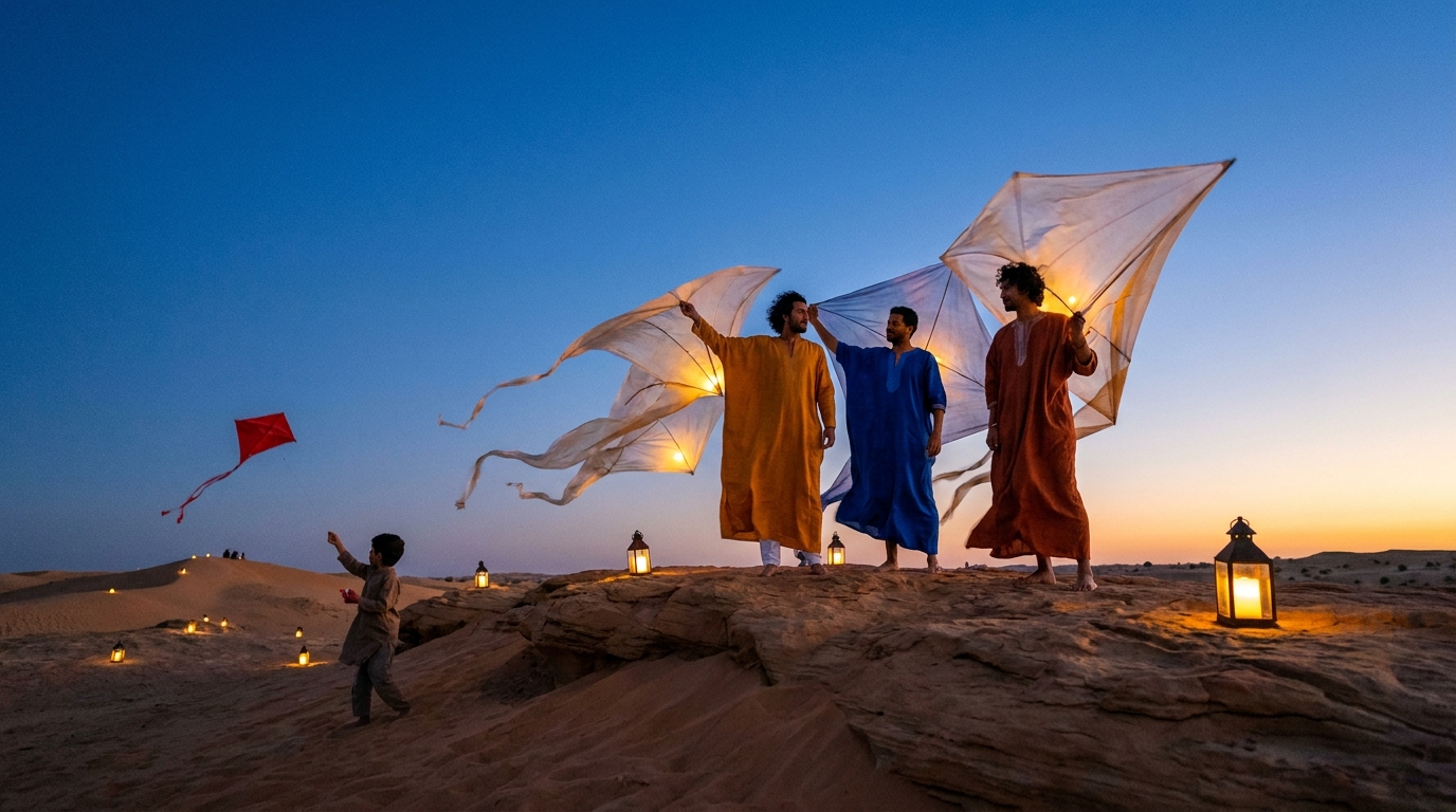 Desert kite festival input frame
