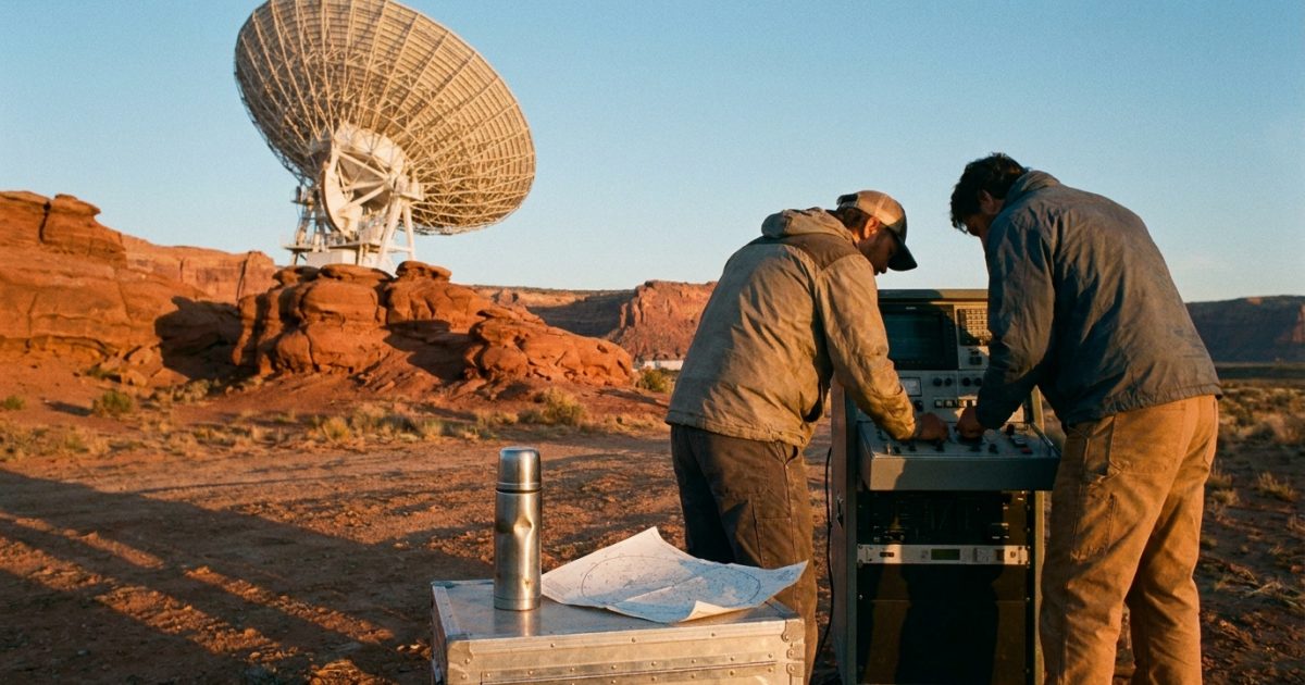 Desert Radio Telescope Veo 3.1 Prompt