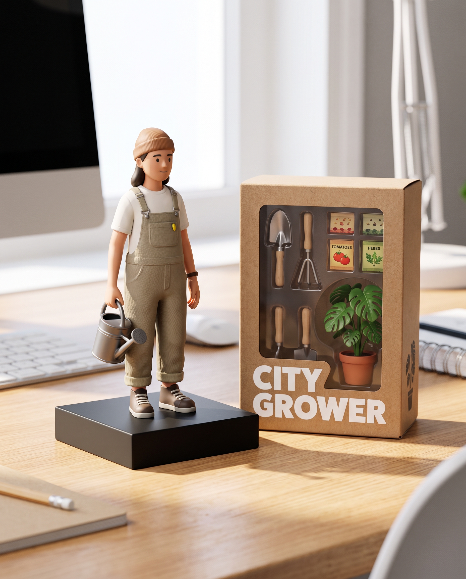 city grower nano banana figure