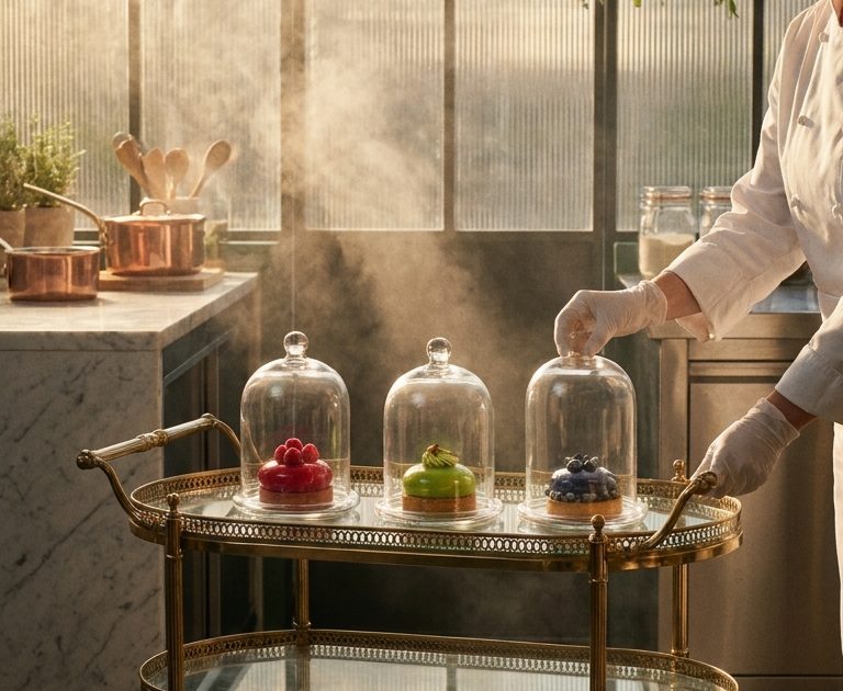 Glass Pastry Lab Kling 3.0 Prompt