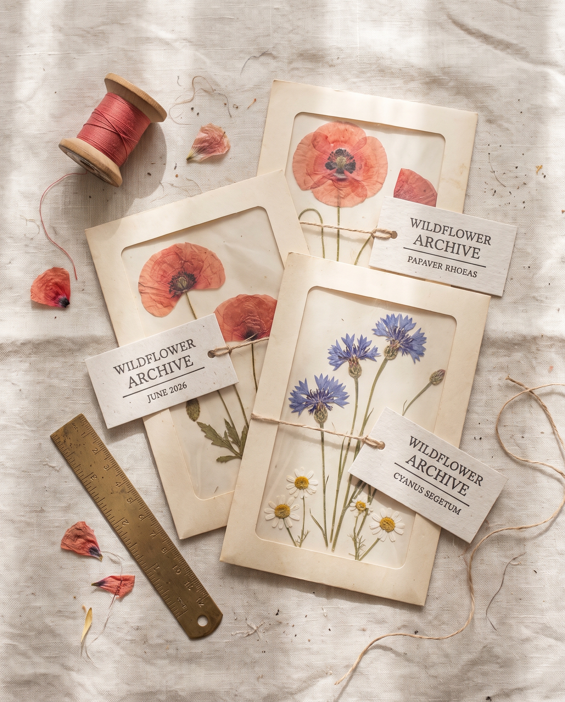 Wildflower archive herbarium variation