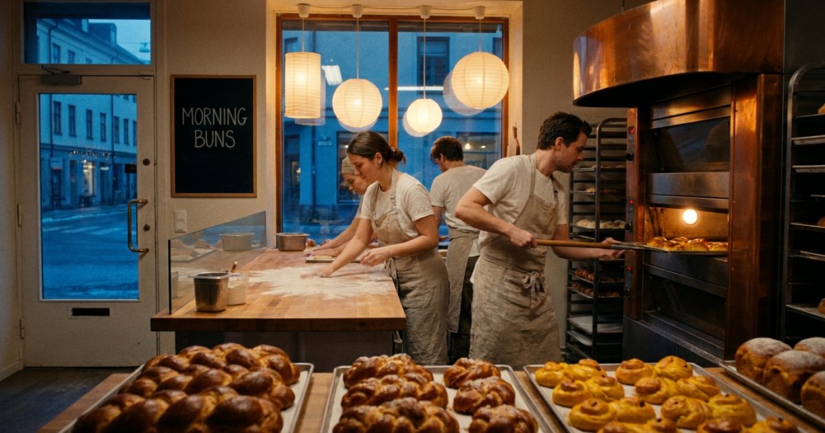 Lantern Bakery Rush Veo 3.1 Prompt