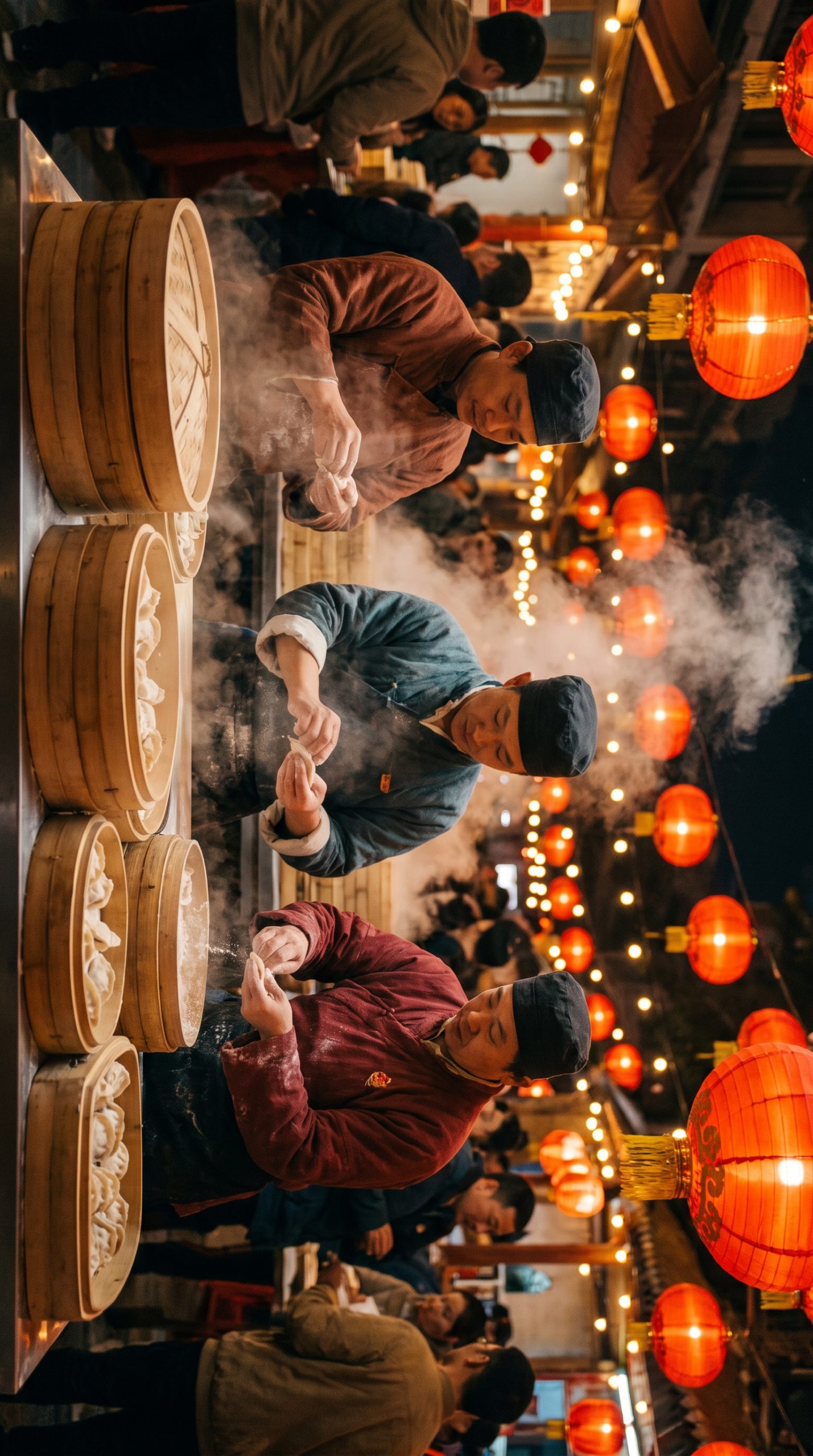 Lantern dumpling stall Happy Horse 1.1 prompt poster frame