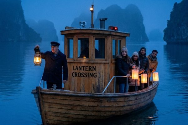 Lantern Ferry Crossing Grok Imagine Video 1.5 Prompt