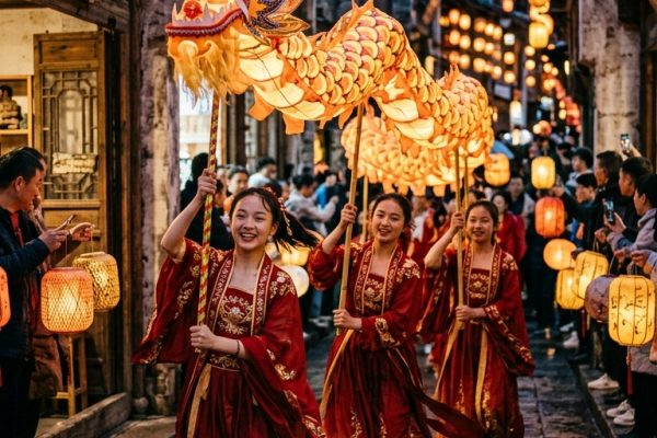 Lantern Parade Kling 3.0 Prompt