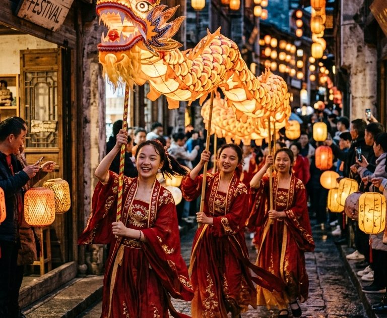 Lantern Parade Kling 3.0 Prompt