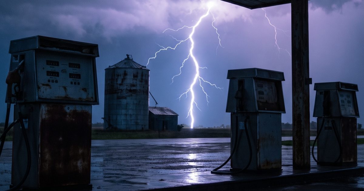 Lightning Strike Afterglow Veo 3.1 Prompt