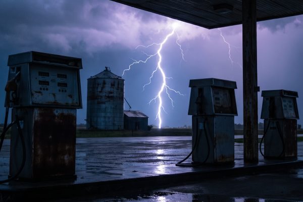 Lightning Strike Afterglow Veo 3.1 Prompt