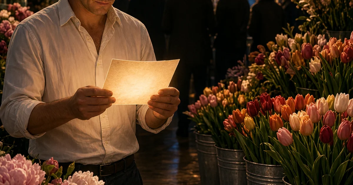 Midnight Flower Auction Grok Imagine Video 1.5 Prompt