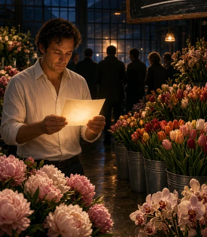 Midnight Flower Auction Grok Imagine Video 1.5 Prompt