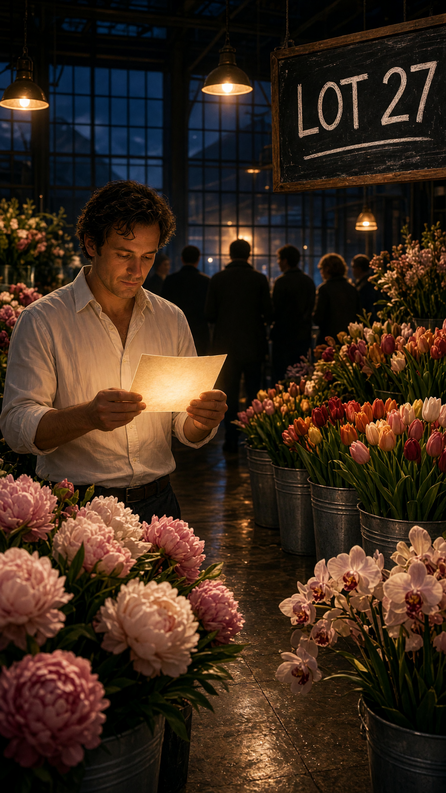 Midnight Flower Auction Grok Imagine Video 1.5 prompt input frame