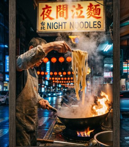 Midnight Noodle Stall Gemini Omni Flash Prompt