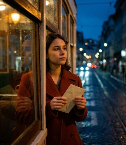 Midnight Tram Letter Veo 3.1 Prompt
