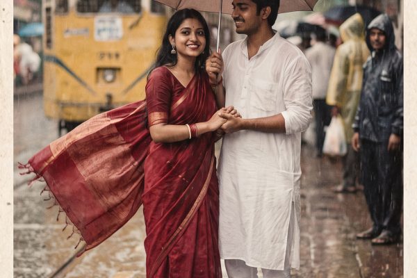 Monsoon Saree Portrait Nano Banana Pro Prompt