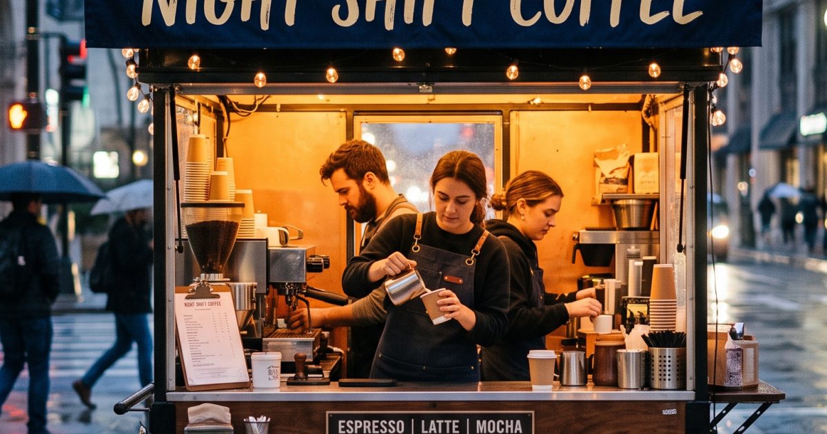 Night Shift Coffee Cart Nano Banana 2 Prompt