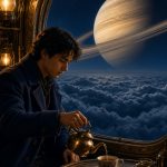Orbiting Tea Room Grok Imagine Video 1.5 Prompt