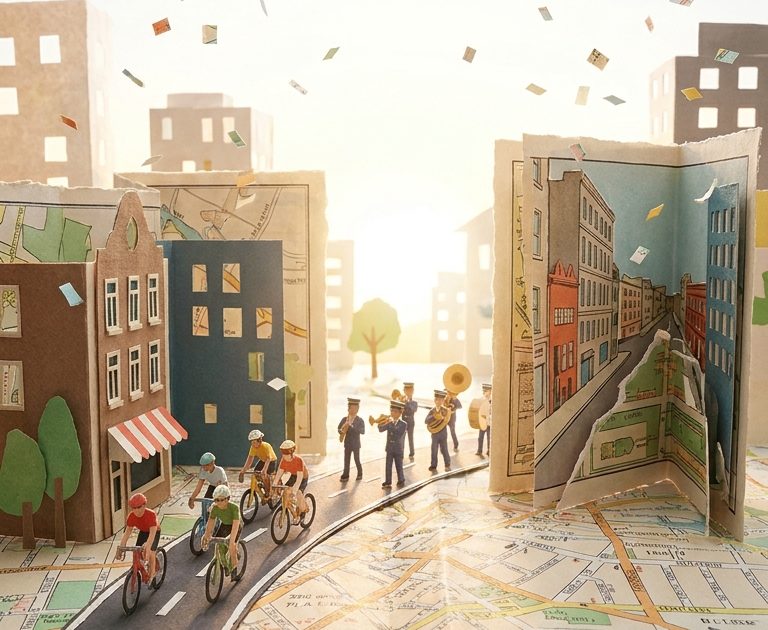 Paper City Parade MiniMax H3 Prompt