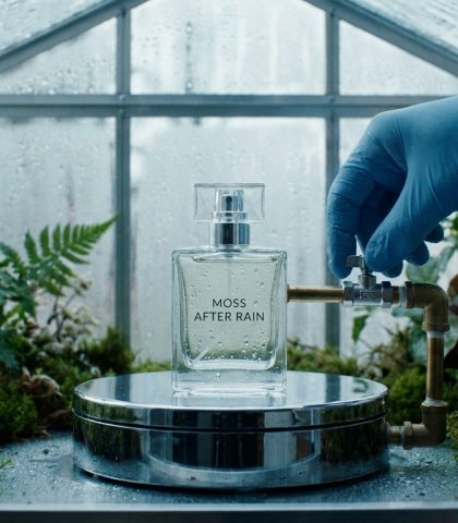 Glass Perfume Lab Wan 2.7 Prompt