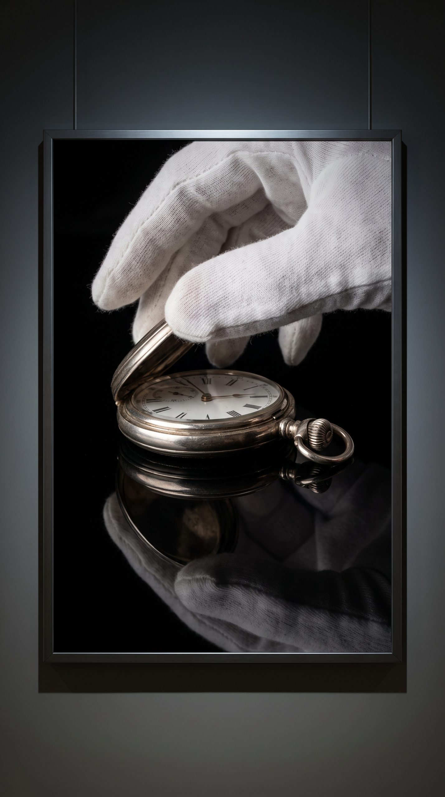 Pocket watch reveal Happy Horse 1.1 prompt poster frame