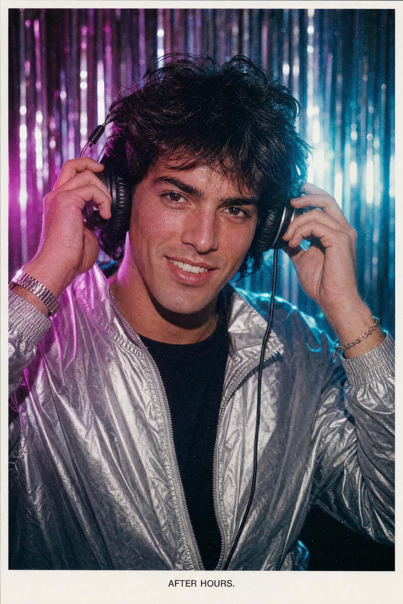 After-hours DJ photo booth portrait
