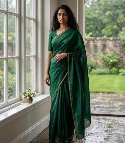 Monsoon Saree Gemini AI Photo Prompt