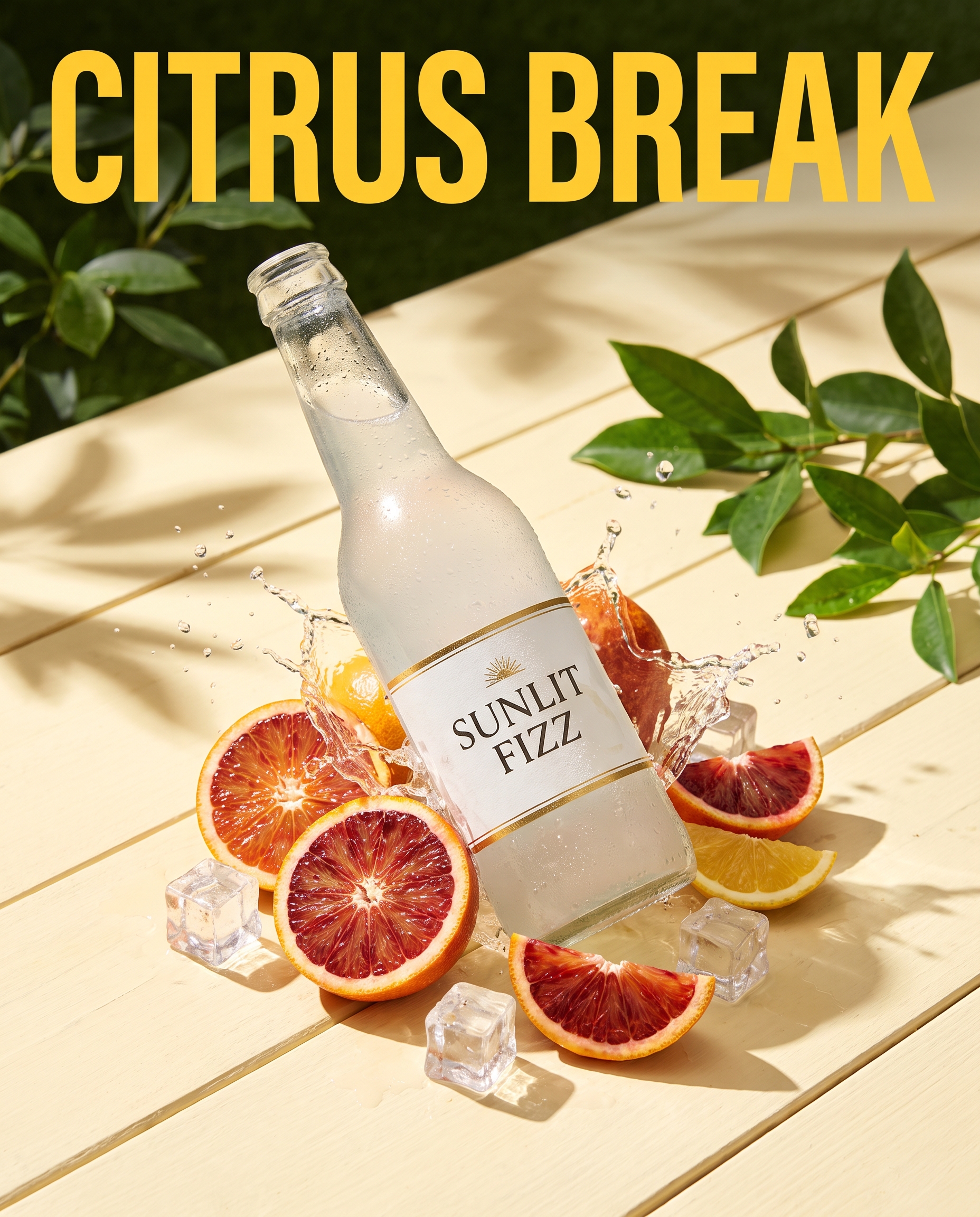 citrus soda nano banana pro advertising poster