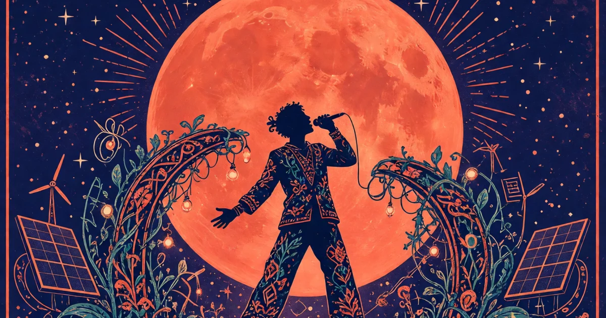Solar Punk Concert Poster Grok Imagine Image V2 Prompt