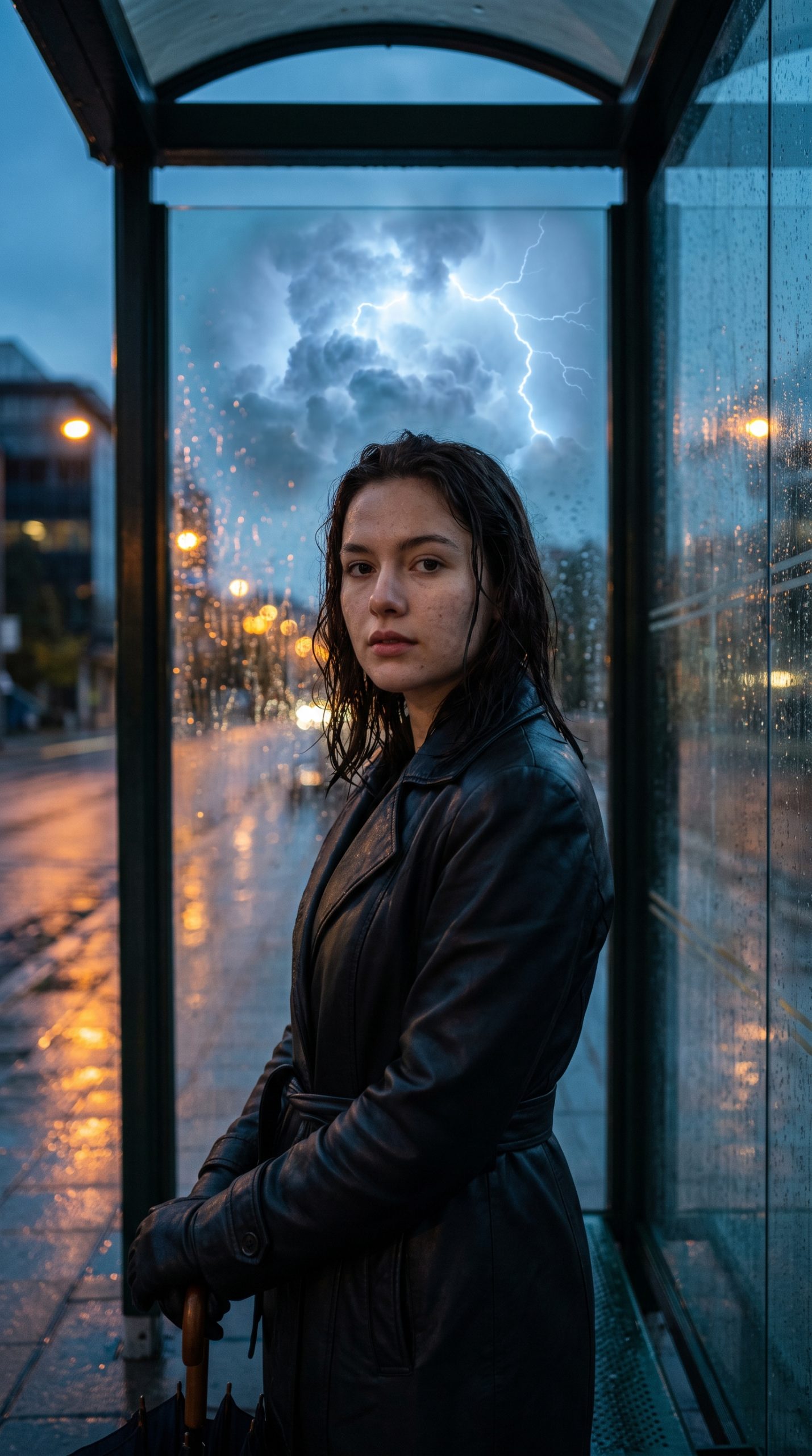 Close-up storm aura portrait made with Nano Banana Pro