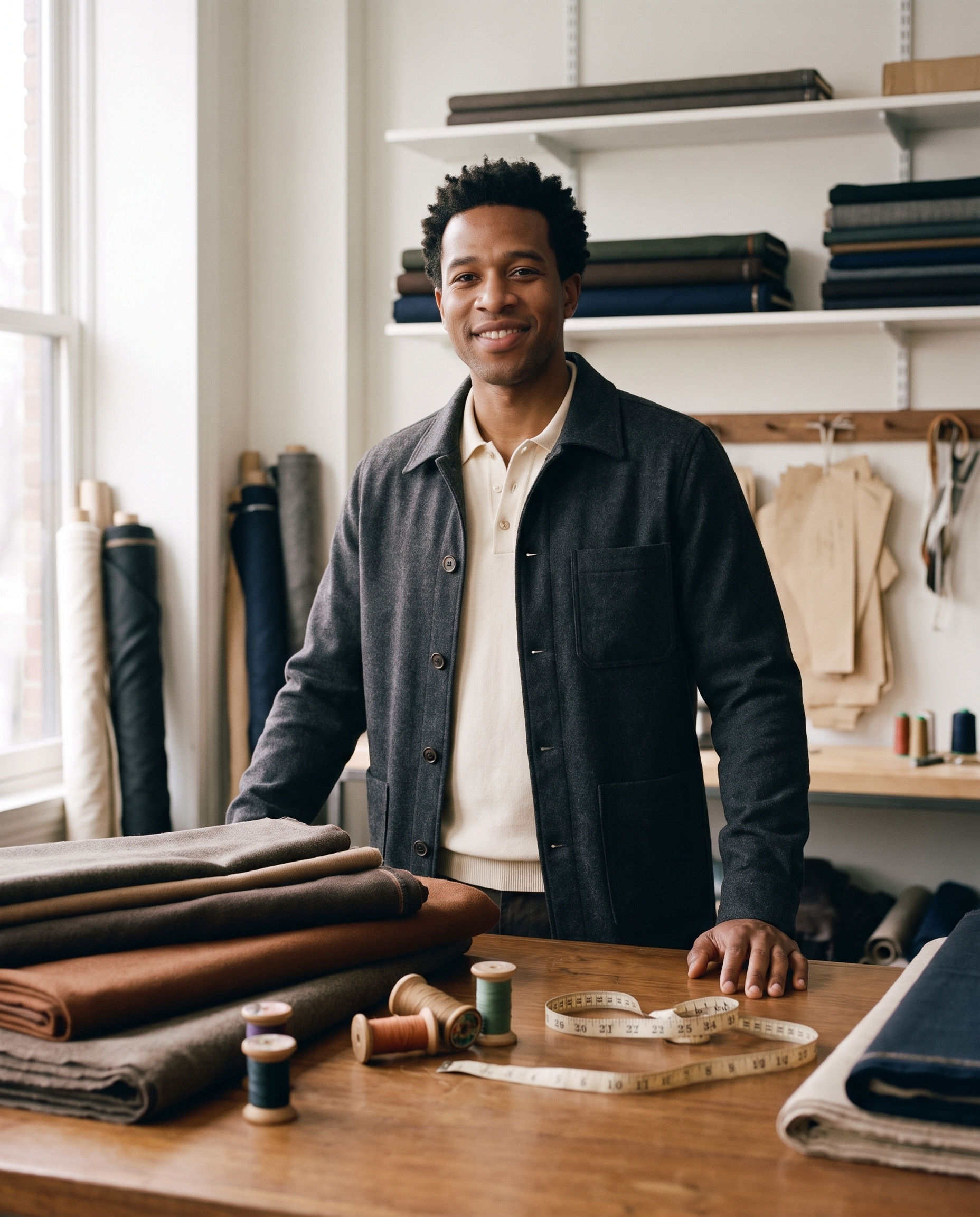Tailor Shop Gemini AI Photo Prompt menswear editorial